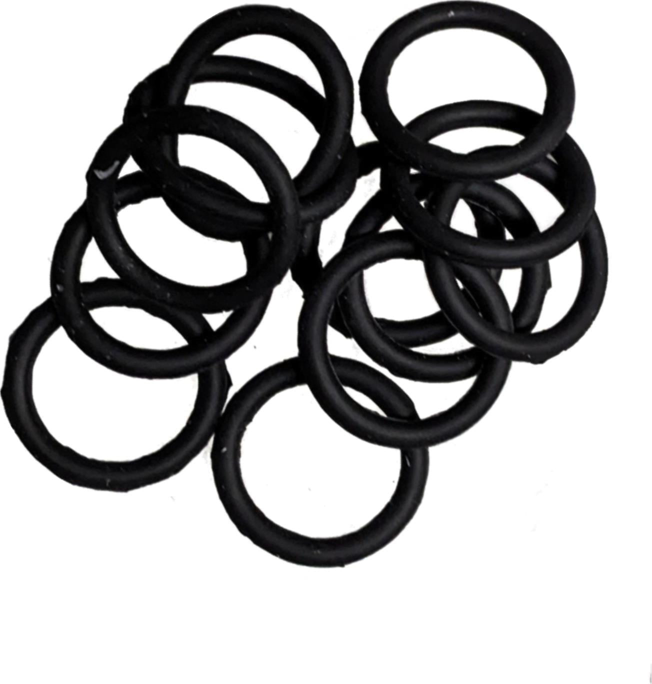 Mini Small Black Silicone Non Slip Endless Snag Free Elastics Hair Bands