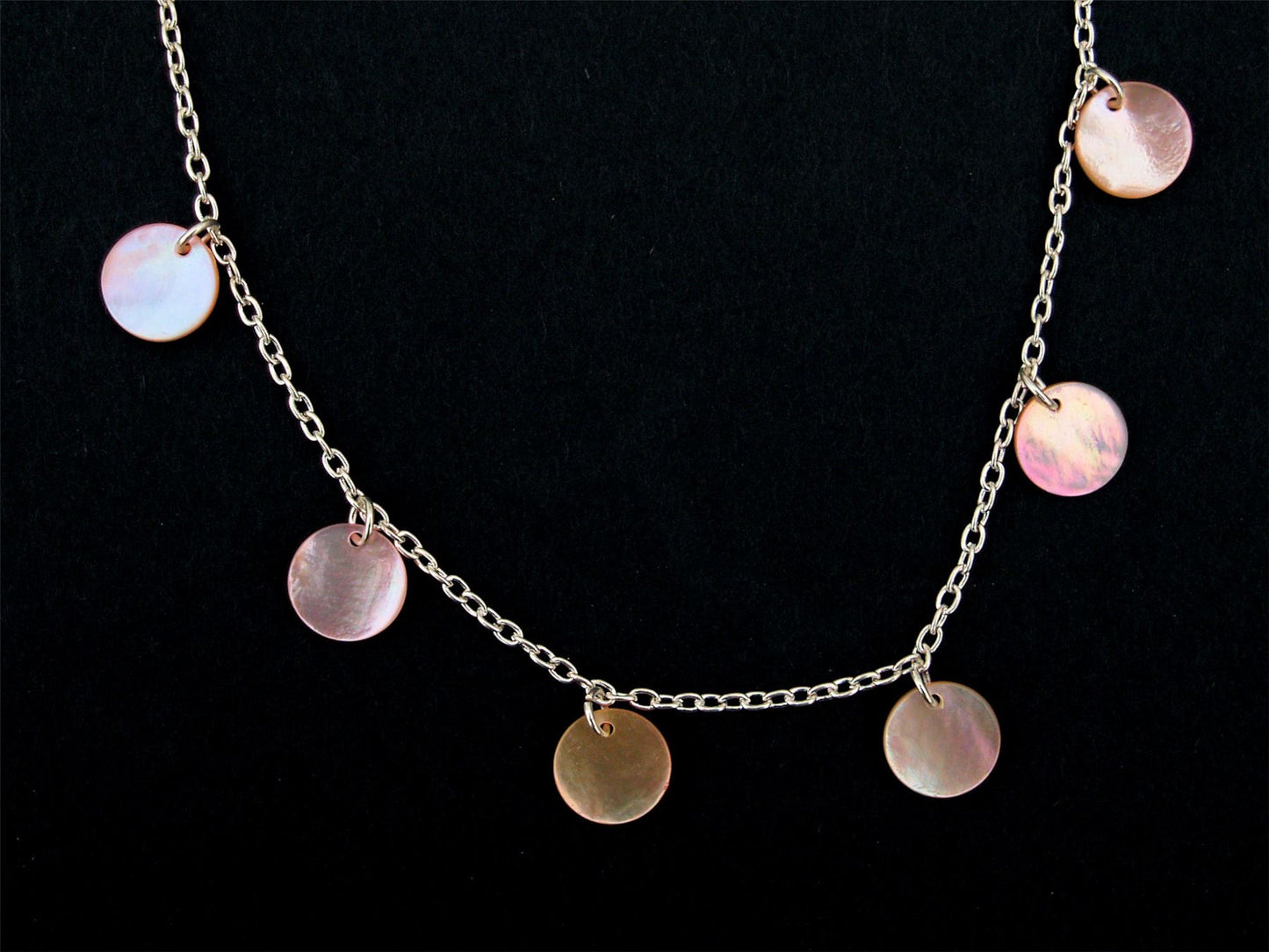 Pink Shell Disc Anklet Ankle Bracelet Chain Summer Beach Holiday Jewellery