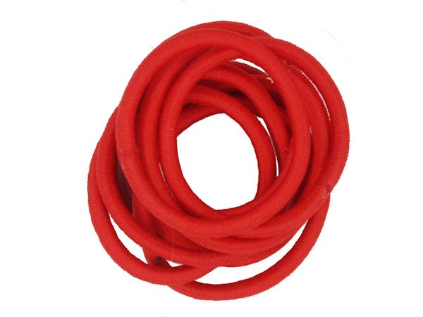 Red Snag Free Hair Elastics Hair Bands Bobbles School Colours