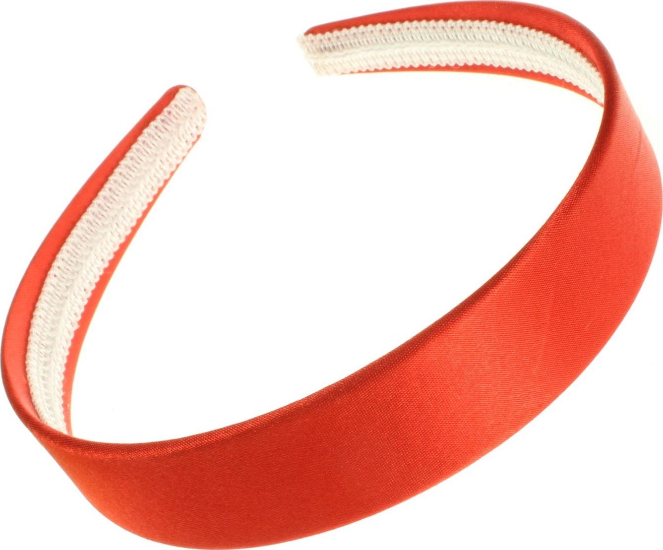 2.5cm (1") Red Satin Covered Plastic Alice Band Hair Band Headband No Teeth