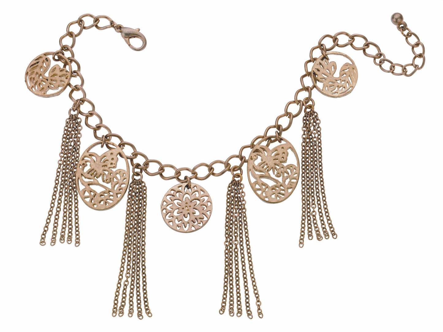 Floral Disc Bracelet