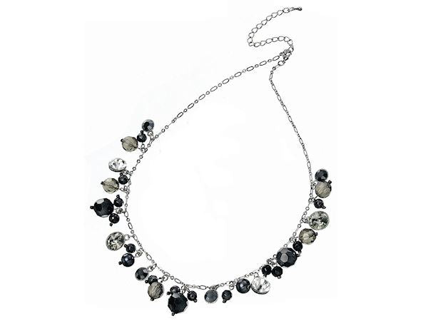 Crystal Cluster Necklace Fashion Jewellery Ladies Women