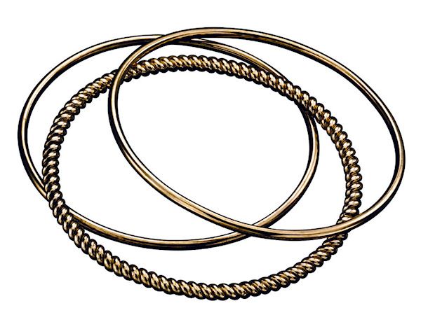 Fiorelli Gold Twist Bangle BRaceslet Womens Ladies Girlss