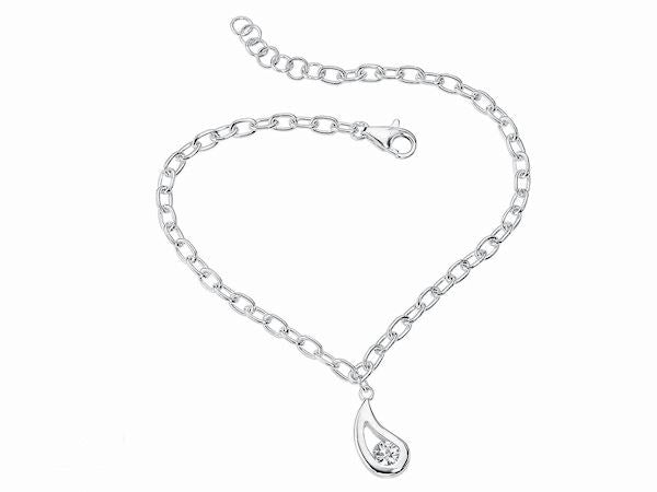 CZ Tear Drop Bracelet