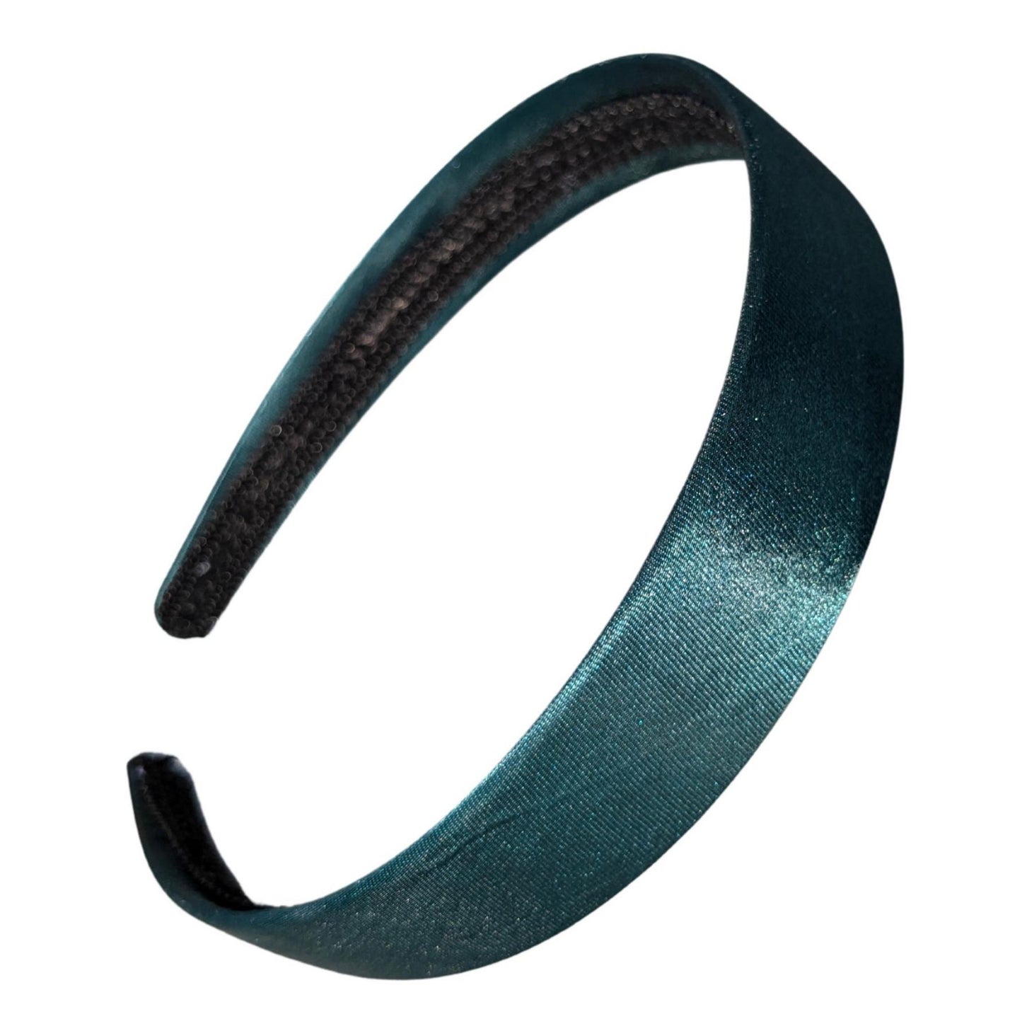 2.5cm (1") Bottle Green Fabric Plastic Alice Hair Band Headband No Teeth