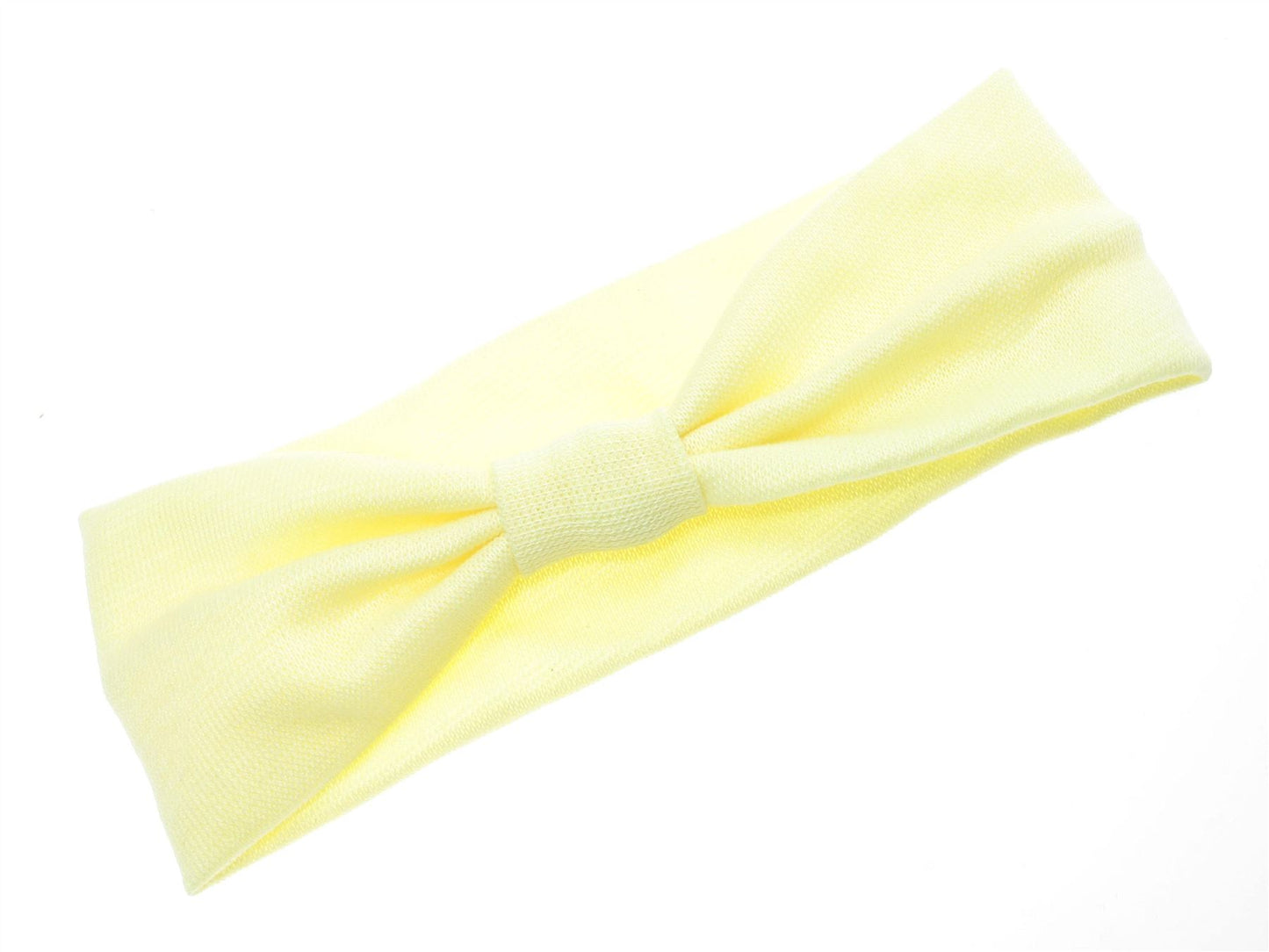 Girls 5.5cm Lemon Stretch Bow Knot Headband Hair Band Dance Gym Ballet