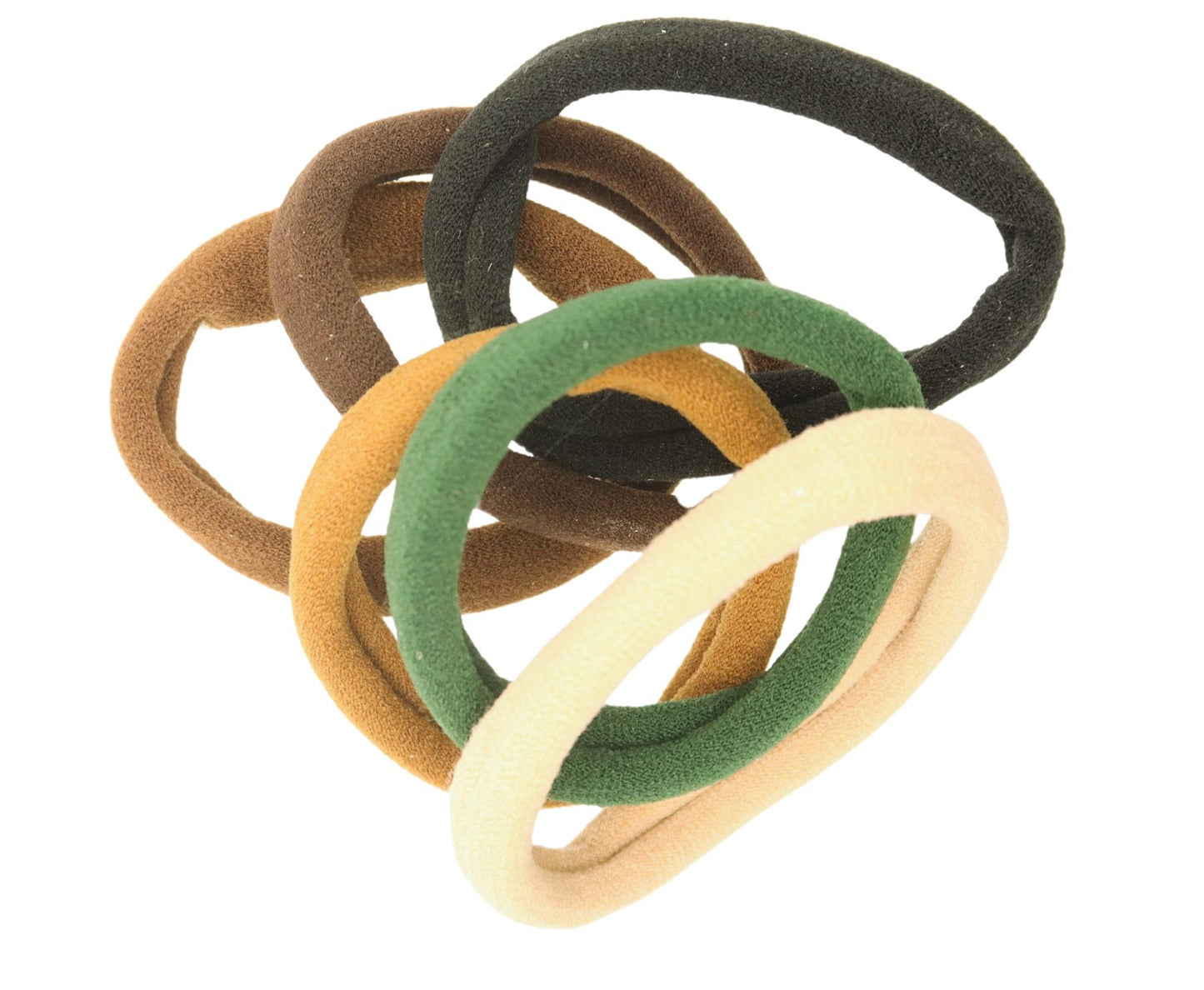 Large Neutral Jersey Endless Snag Free Hair Bobbles