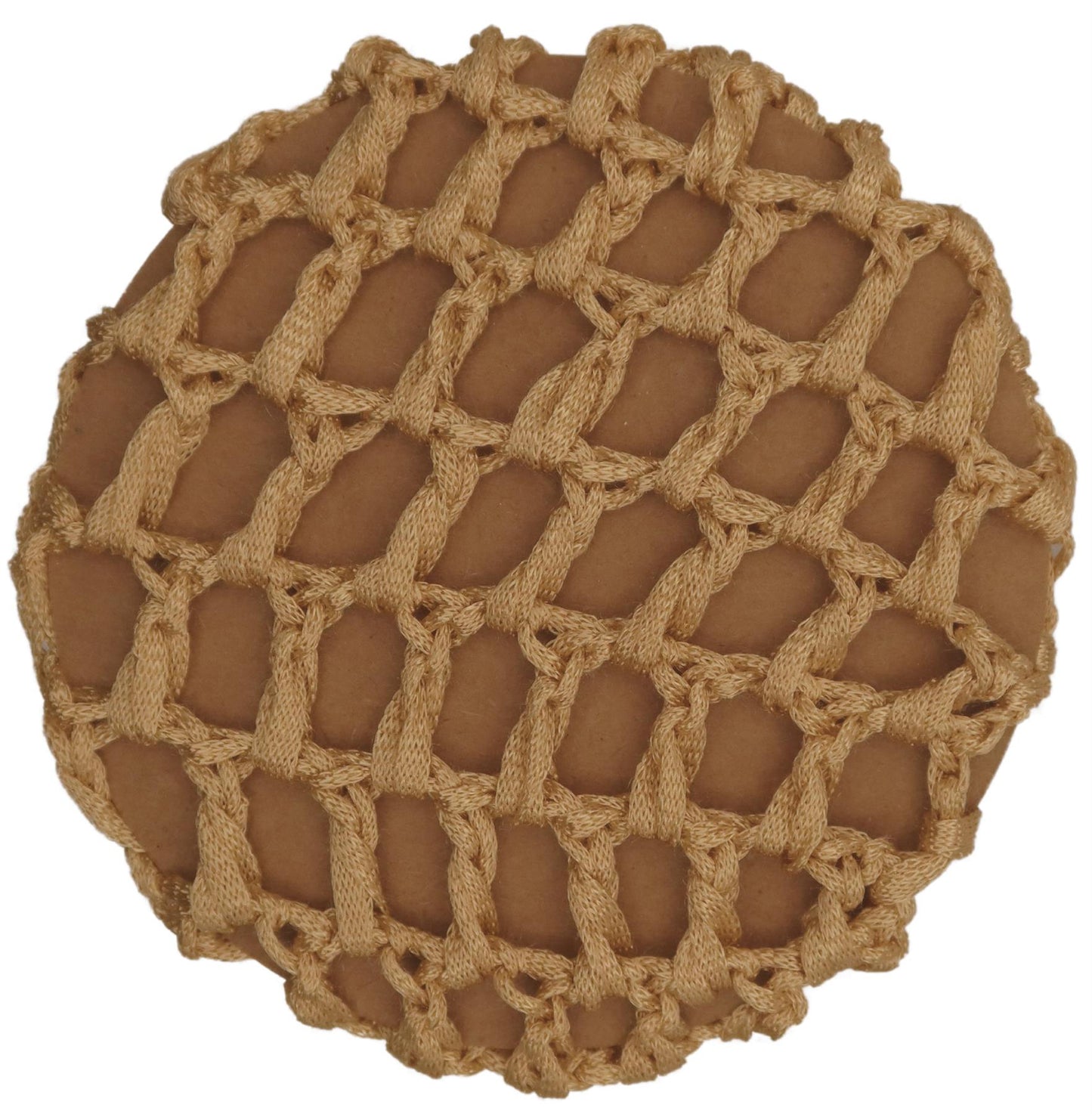 Golden Blonde Ribbon Knot Bun Elasticated Hair Net Ballet Dance Gymnastics