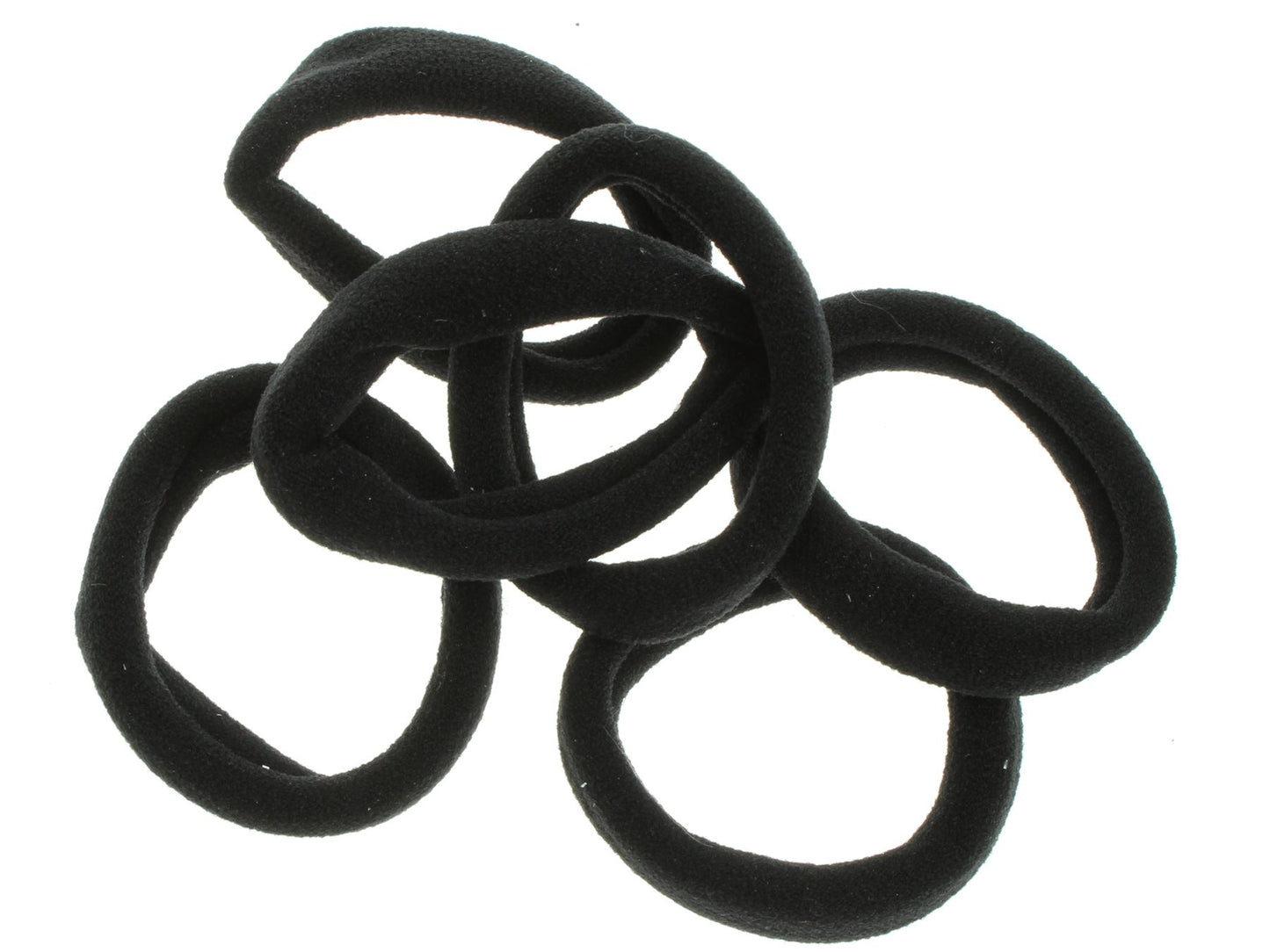 Black Jersey Endless Snag Free Hair Bobbles Hair Elastics Hair Bands
