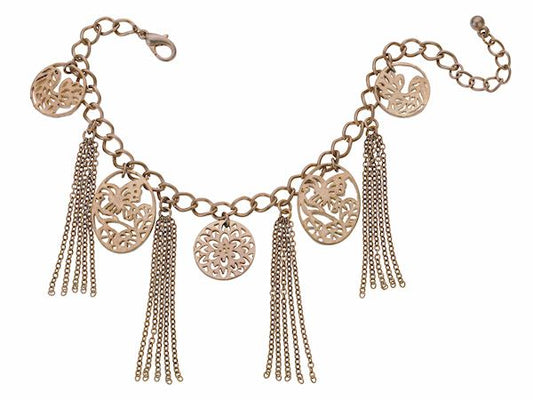 Floral Disc Bracelet