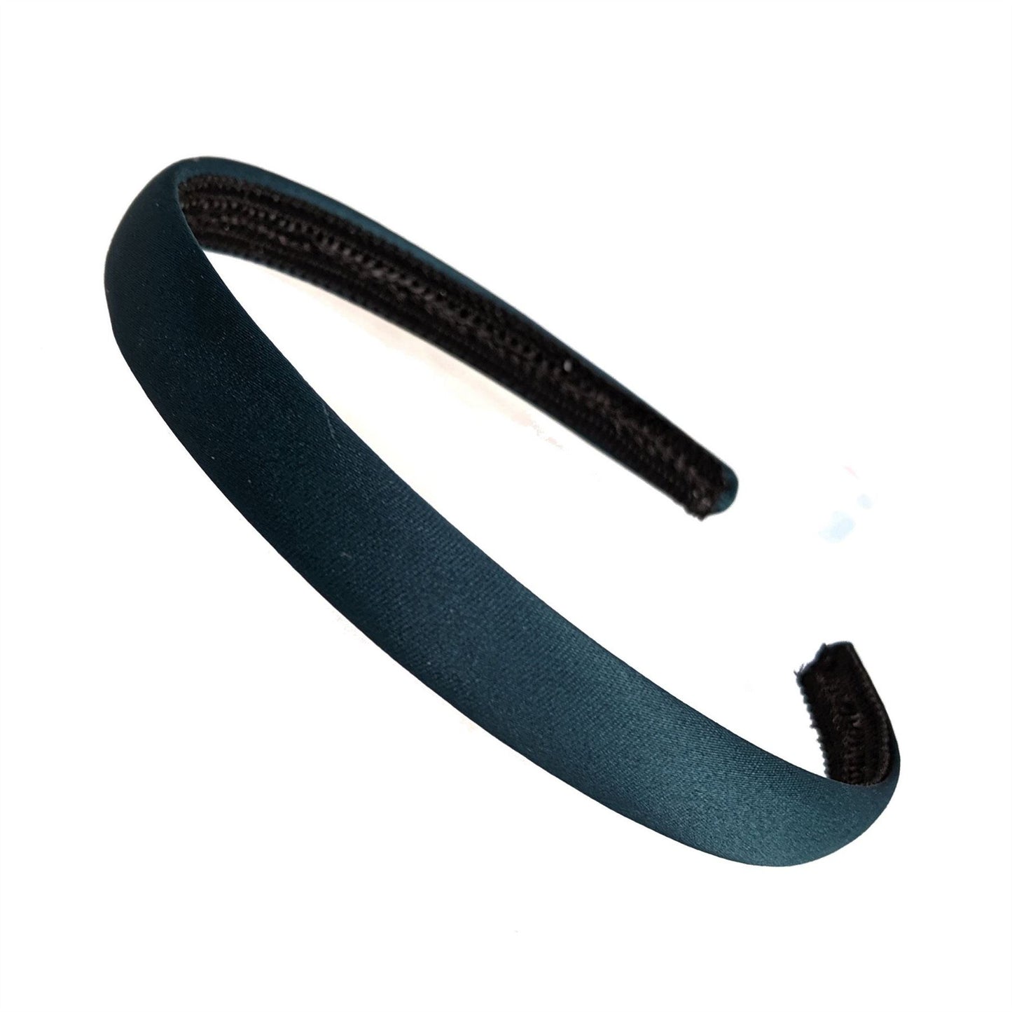 1.5cm Bottle Green Matte Curved Plastic Alice Hair Band Headband No Teeth