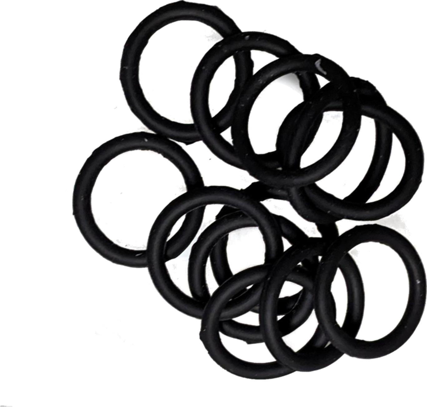 Mini Small Black Silicone Non Slip Endless Snag Free Elastics Hair Bands
