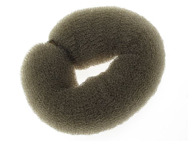 18cm Brown Popper Roller Bun Shaper Updo French Twist Ballet Dance Gym