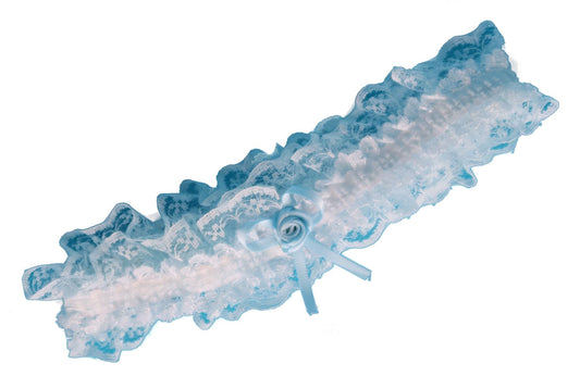 Ladies Blue Garter For Wedding Bridal Bridesmaid