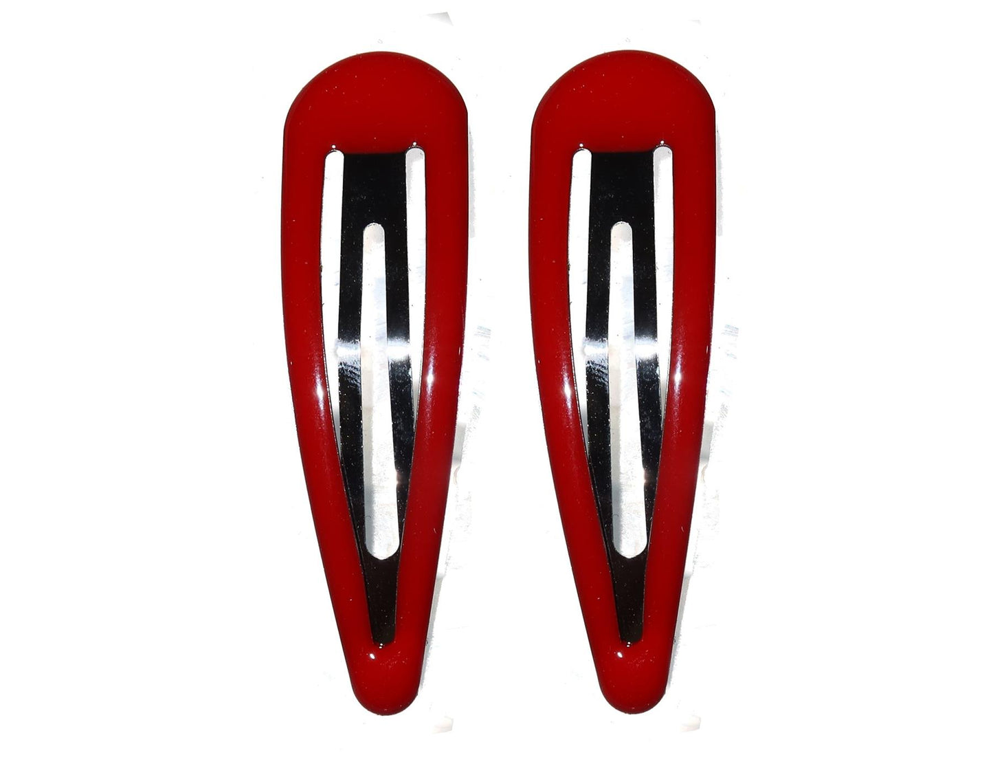 7cm Large Red Bendies Sleepies Snap Clips Hair Clips Slides School Colours