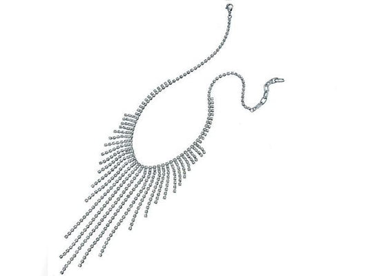 Crystal Graduated Necklace Fashion Jewellery Ladies Women