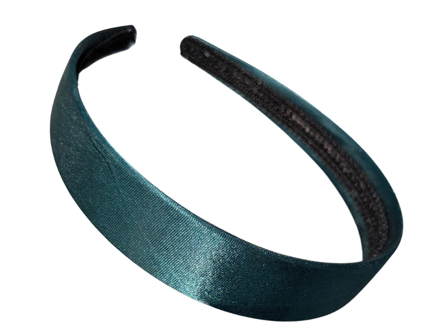 2.5cm (1") Bottle Green Fabric Plastic Alice Hair Band Headband No Teeth