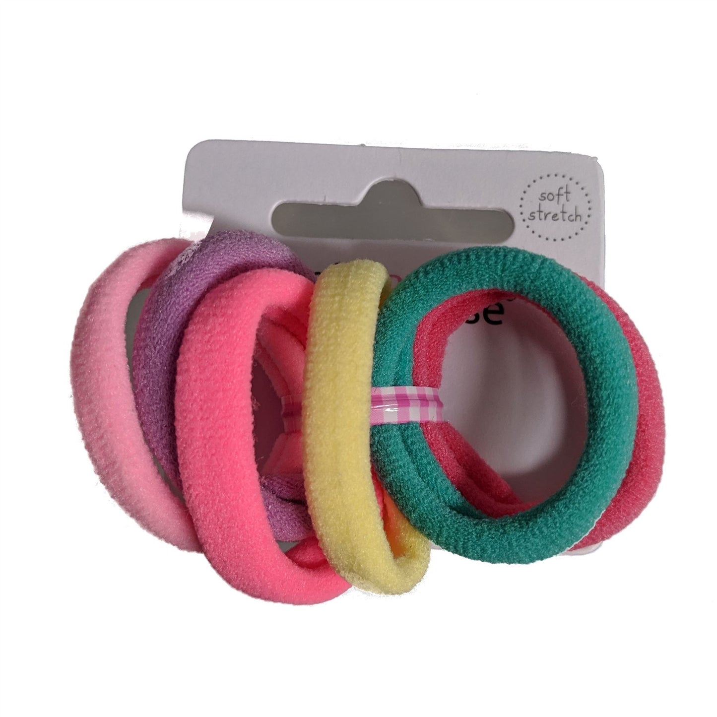 Mini Small Pastel Jersey Endless Snag Free Hair Bobbles Elastics