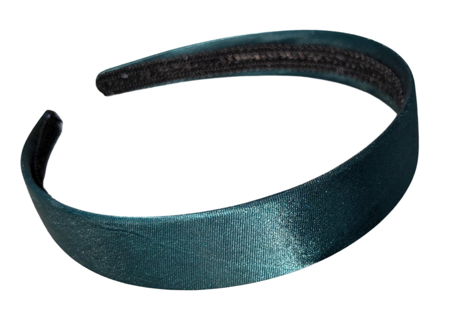 2.5cm (1") Bottle Green Fabric Plastic Alice Hair Band Headband No Teeth