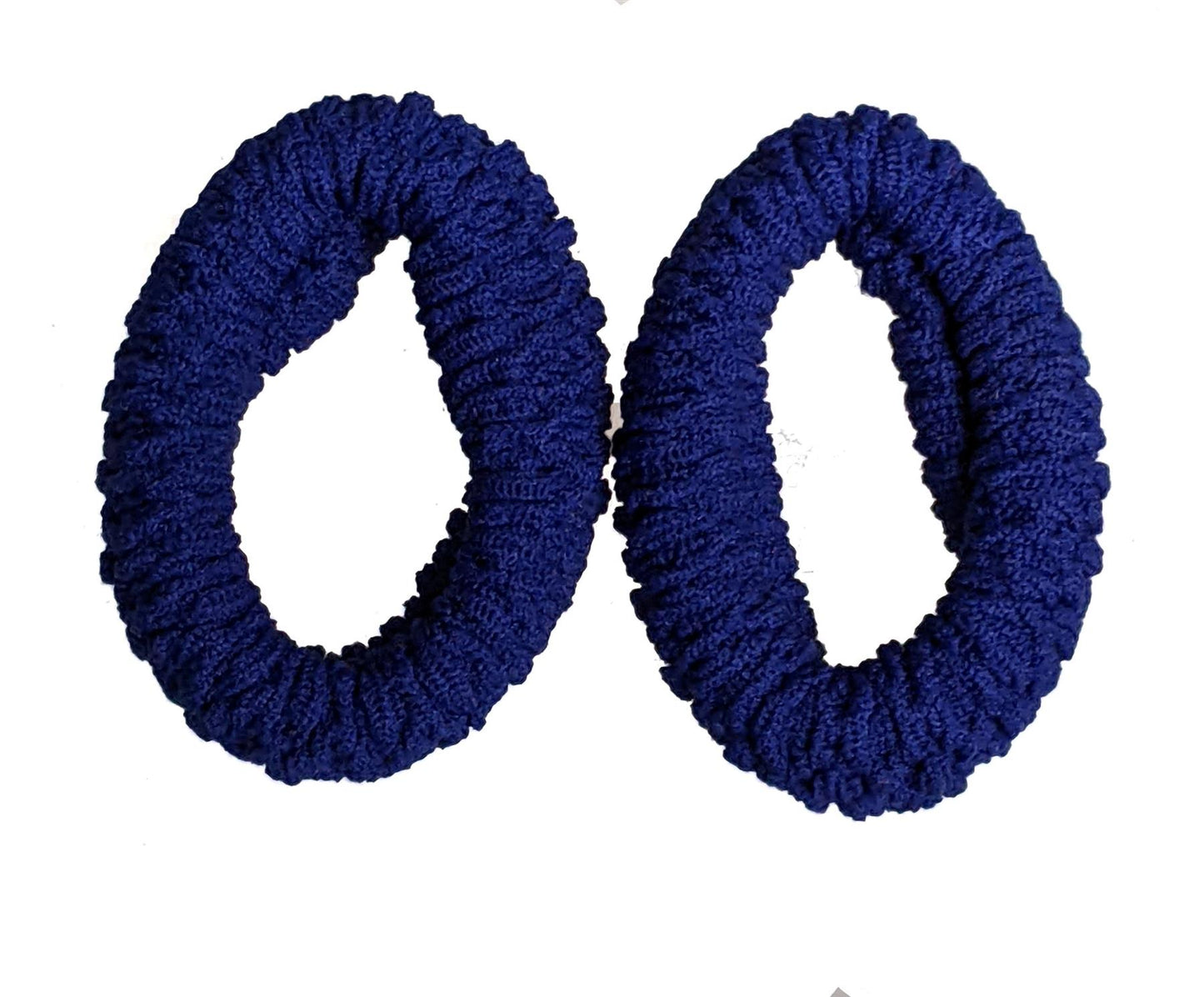 Large Royal Blue Knit Endless Snag Free Hair Bobbles