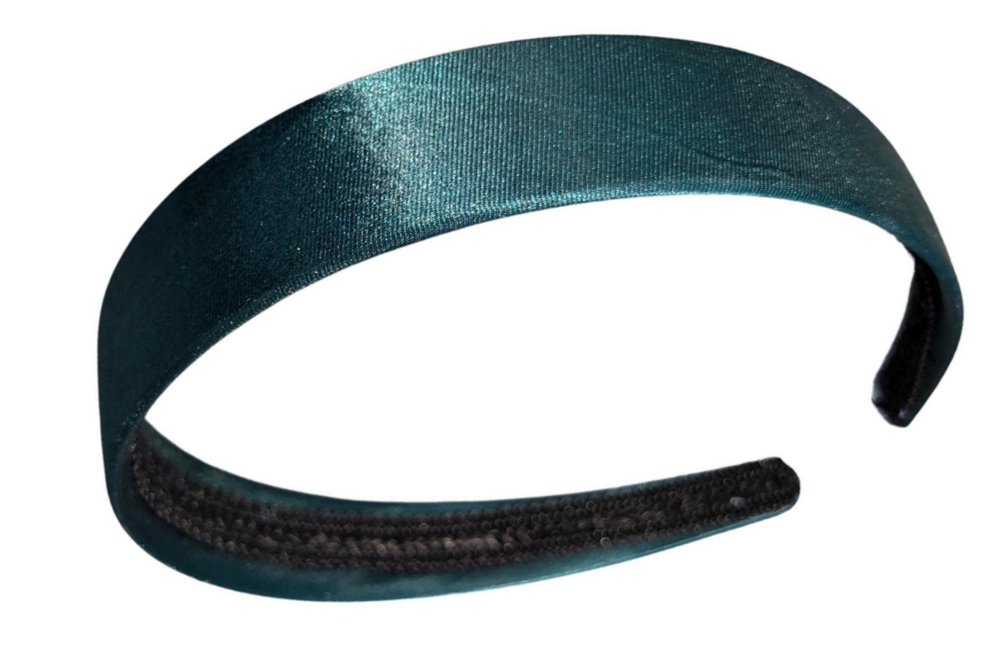 2.5cm (1") Bottle Green Fabric Plastic Alice Hair Band Headband No Teeth