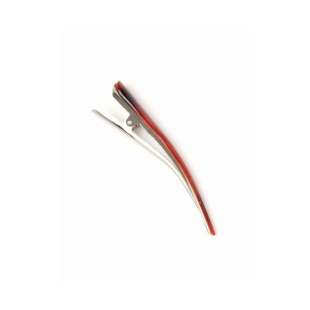 Tort Brown Overlayed Beak Concorde Hair Clip Slide