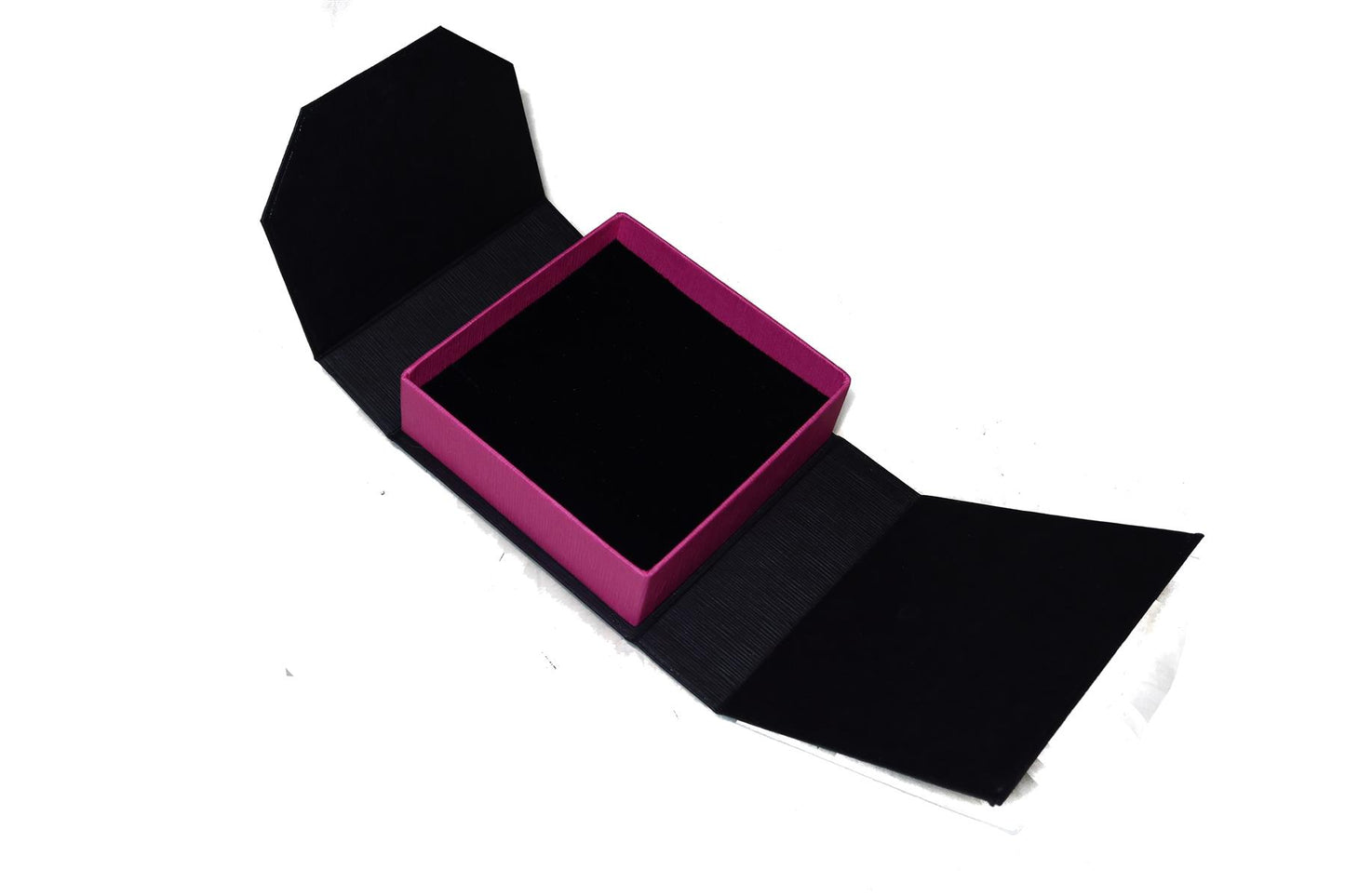 Black Pink Earring Necklace Jewellery Box