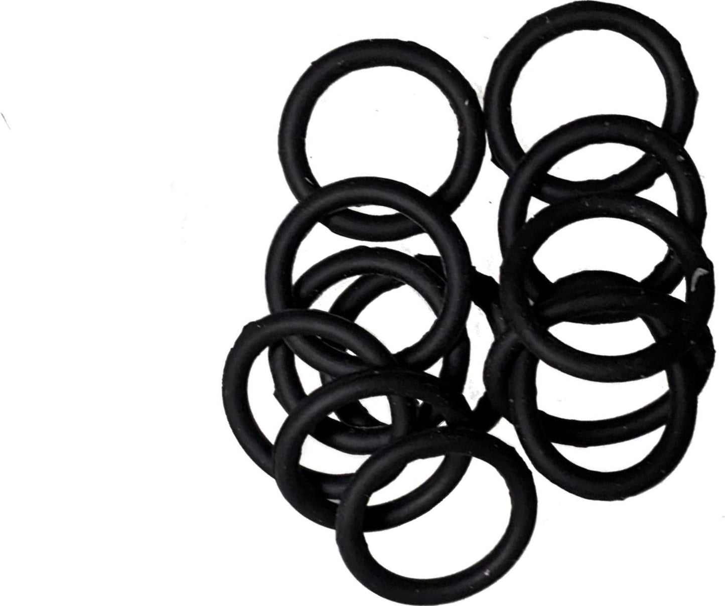 Mini Small Black Silicone Non Slip Endless Snag Free Elastics Hair Bands