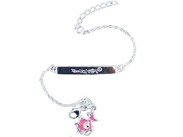 Silver Punky Fish ID Bracelet