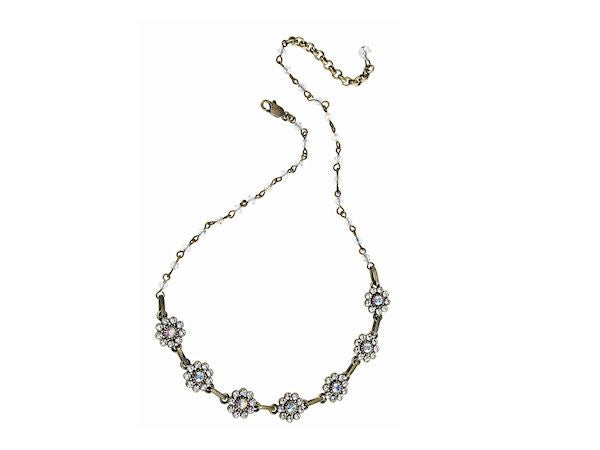 White Flower Necklace Fashion Jewellery Ladies Women