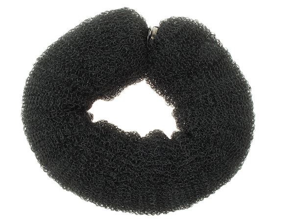 18cm Black Popper Roller Bun Shaper Updo French Twist Ballet Dance Gym