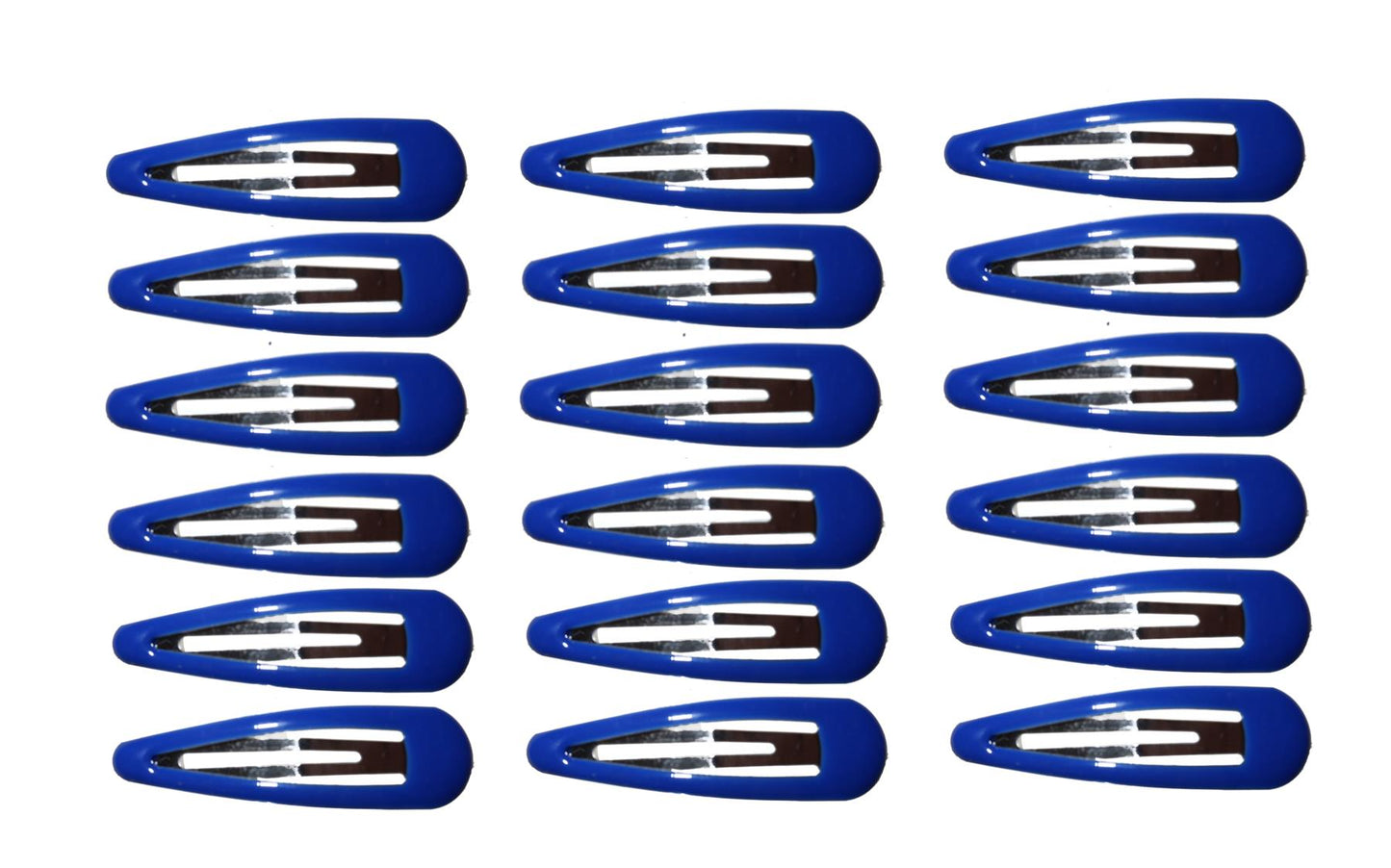18 Royal Blue Bendies Snap Sleepies Hair Clip Slides School