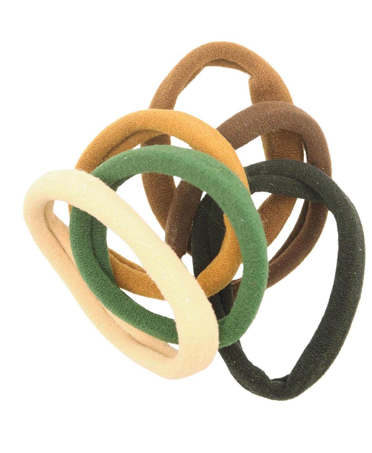 Large Neutral Jersey Endless Snag Free Hair Bobbles