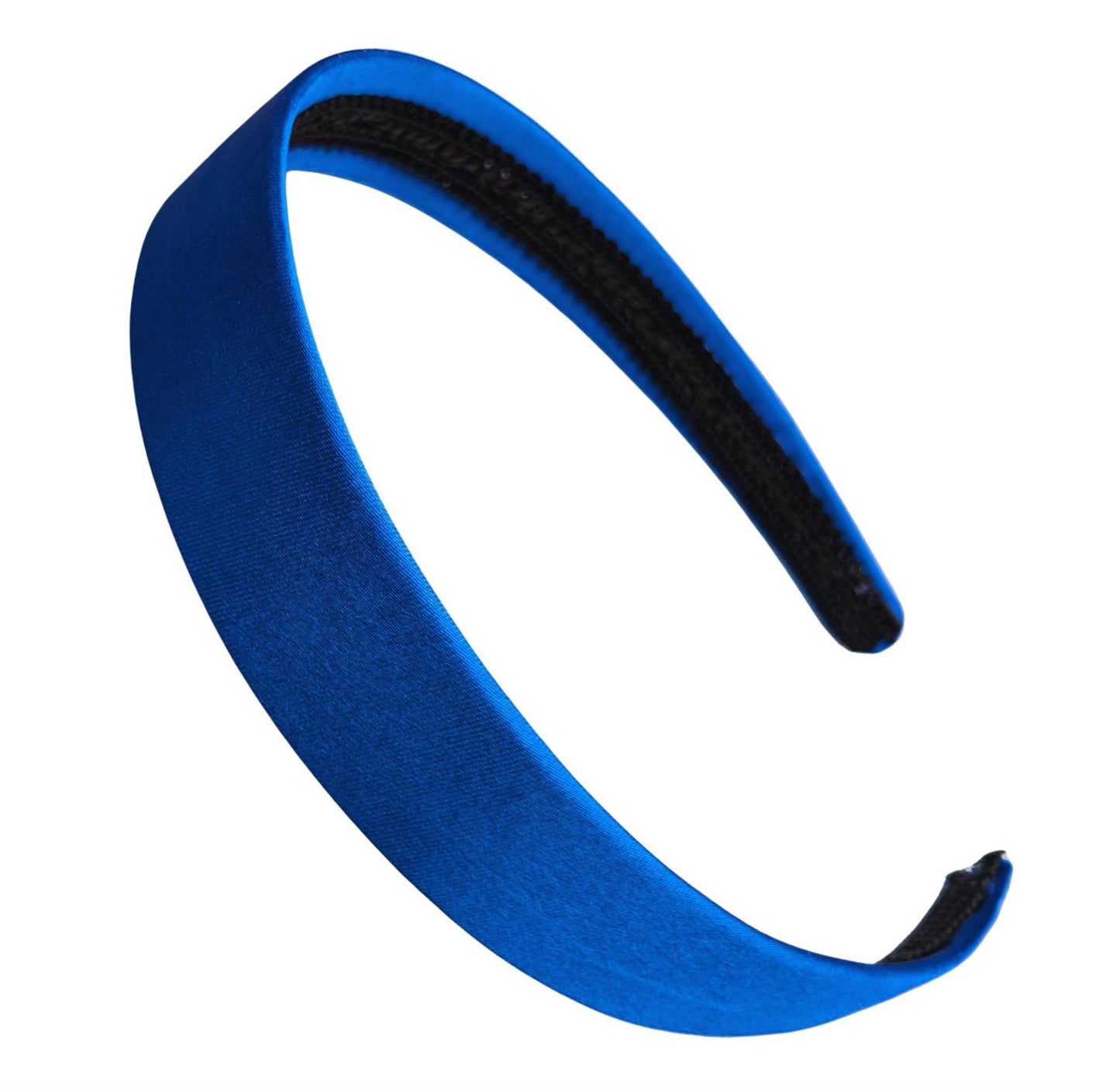 2.5cm (1") Royal Blue Satin Covered Plastic Alice Hair Band Headband No Teeth