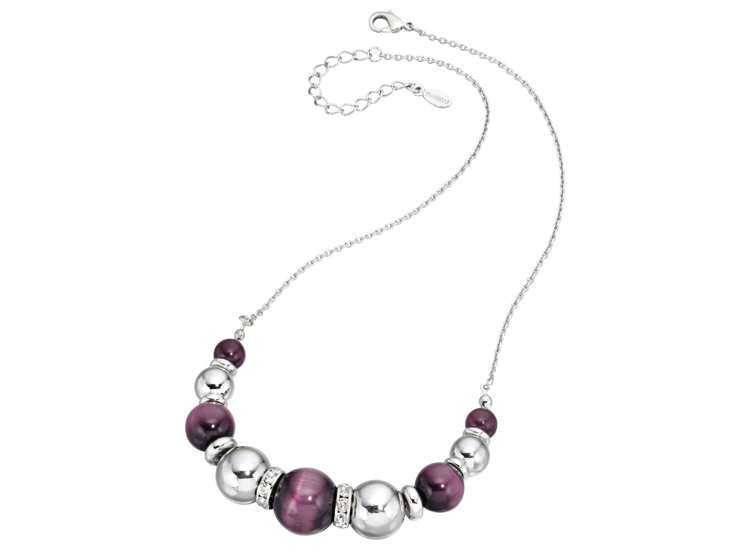 Fiorelli Purple Cat's Eye Necklace Fashion Jewellery Ladies Women