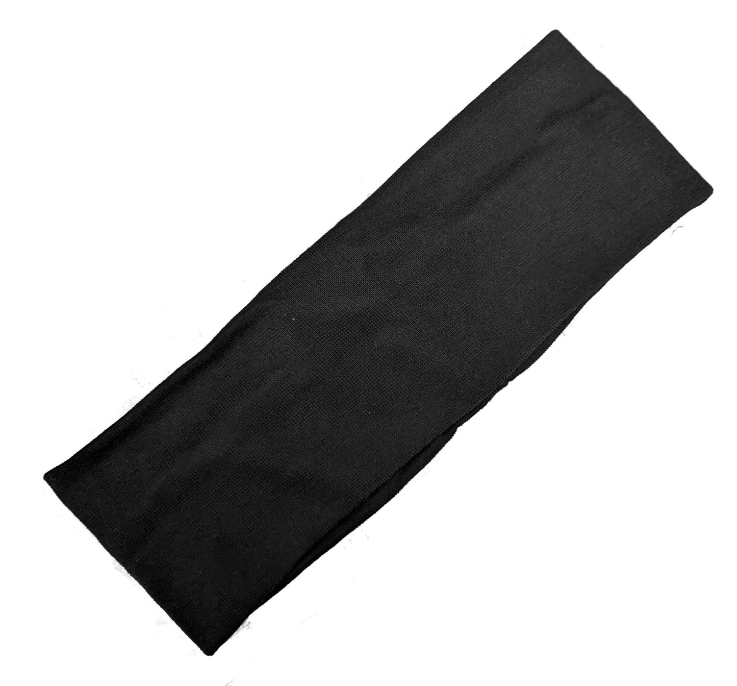 7cm Black Stretch Headband Sports Dance Gym Training Make Up Hair Band