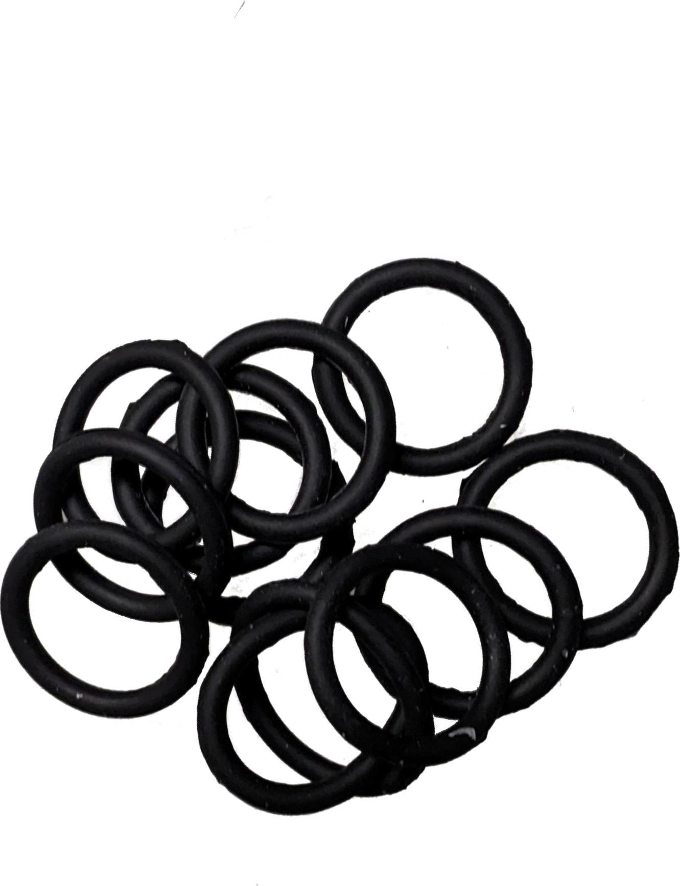 Mini Small Black Silicone Non Slip Endless Snag Free Elastics Hair Bands