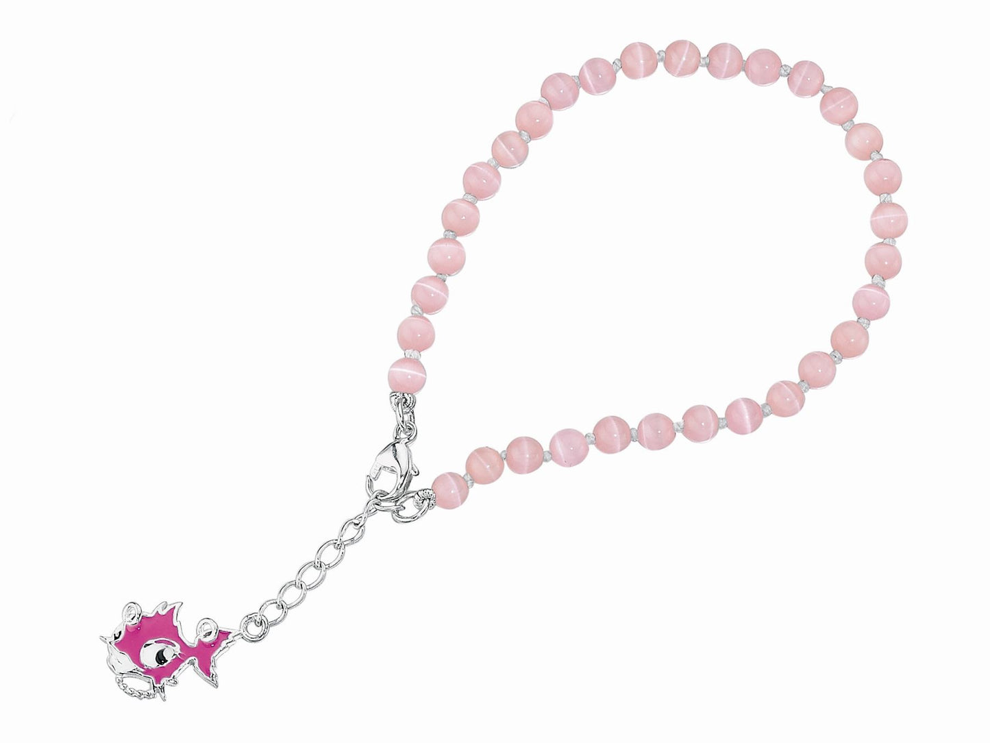Pink Punky Fish Cats Eye Bracelet