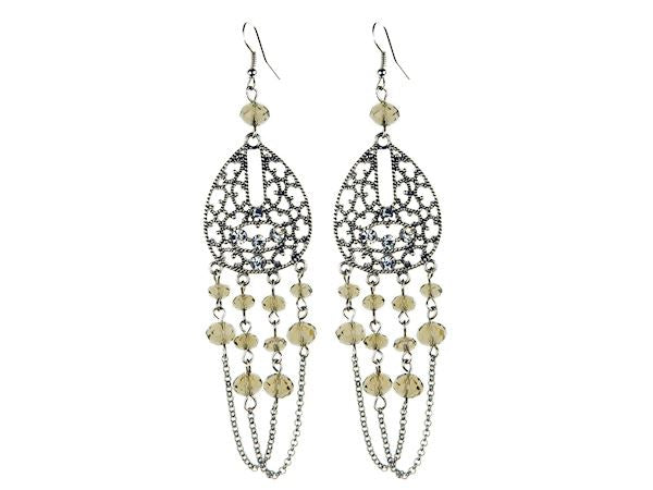 Silver Grey Vintage Earrings