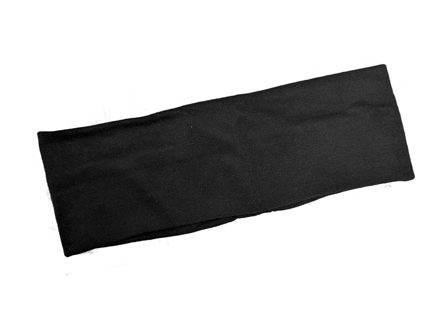 7cm Black Stretch Headband Sports Dance Gym Training Make Up Hair Band