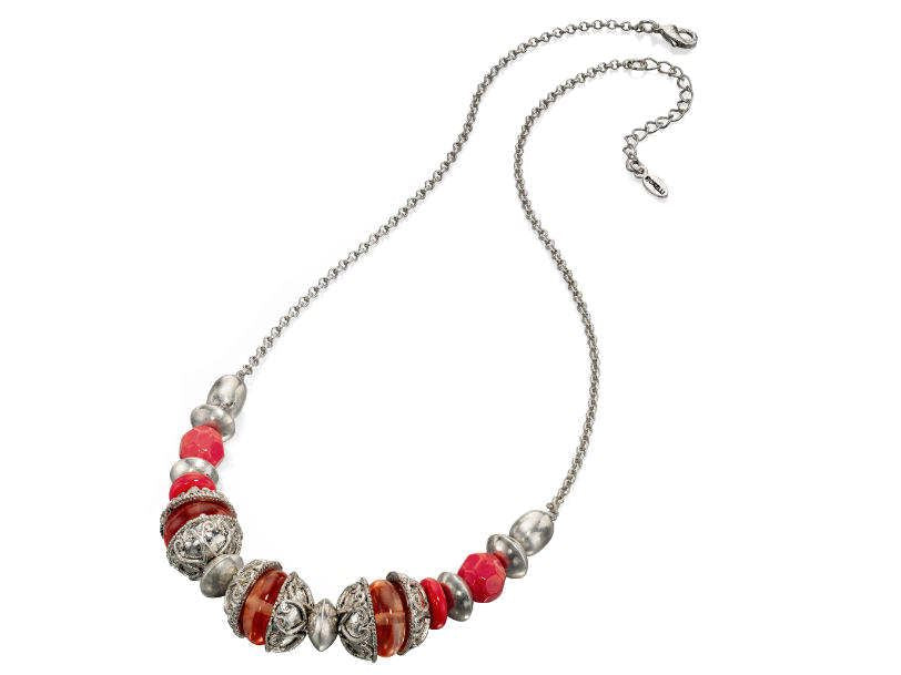 Fiorelli Coral Multi Bead Necklace Fashion Jewellery Ladies Women
