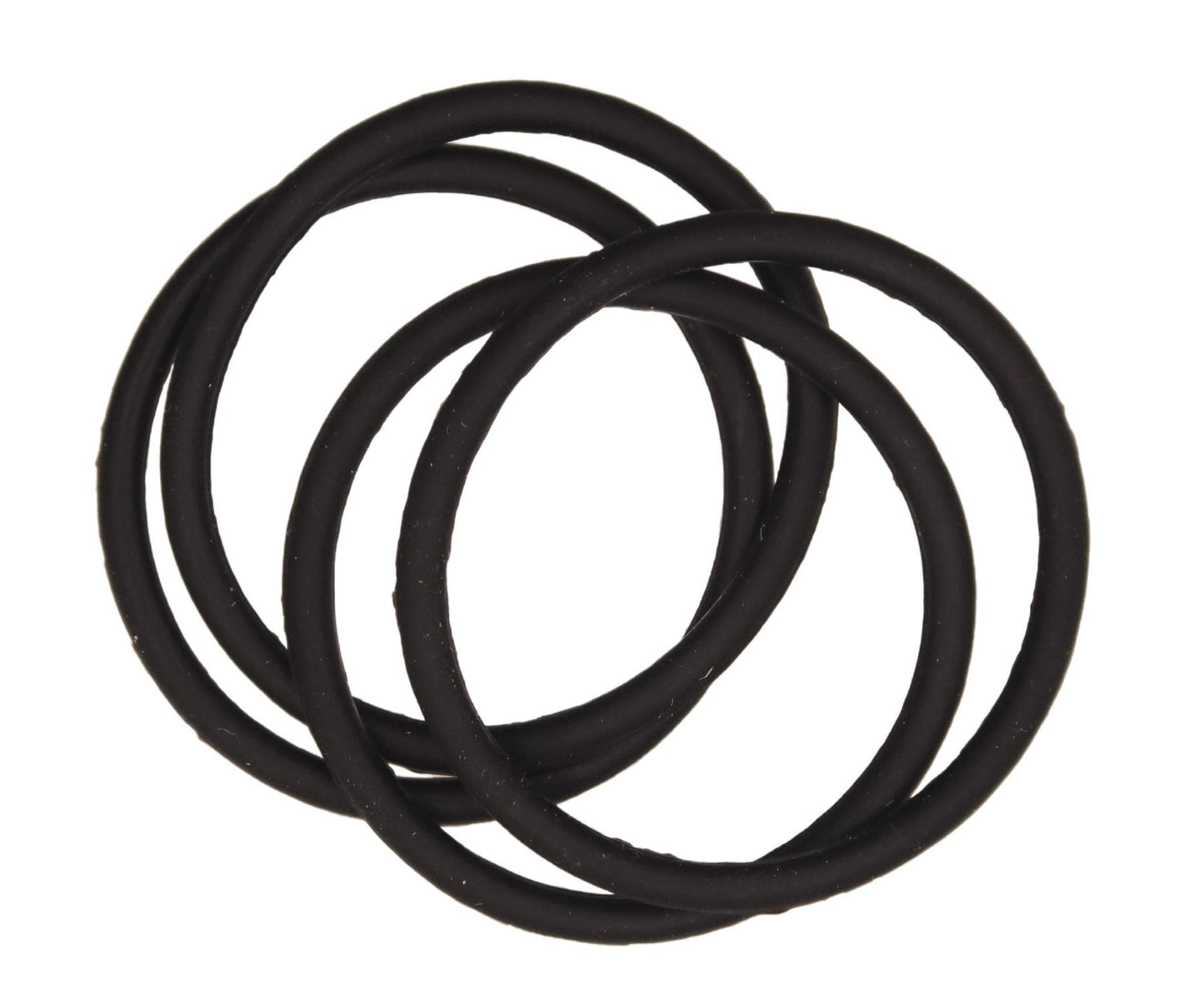 Black Silicone Non Slip Endless Snag Free Hair Bobbles Elastics Hair Bands