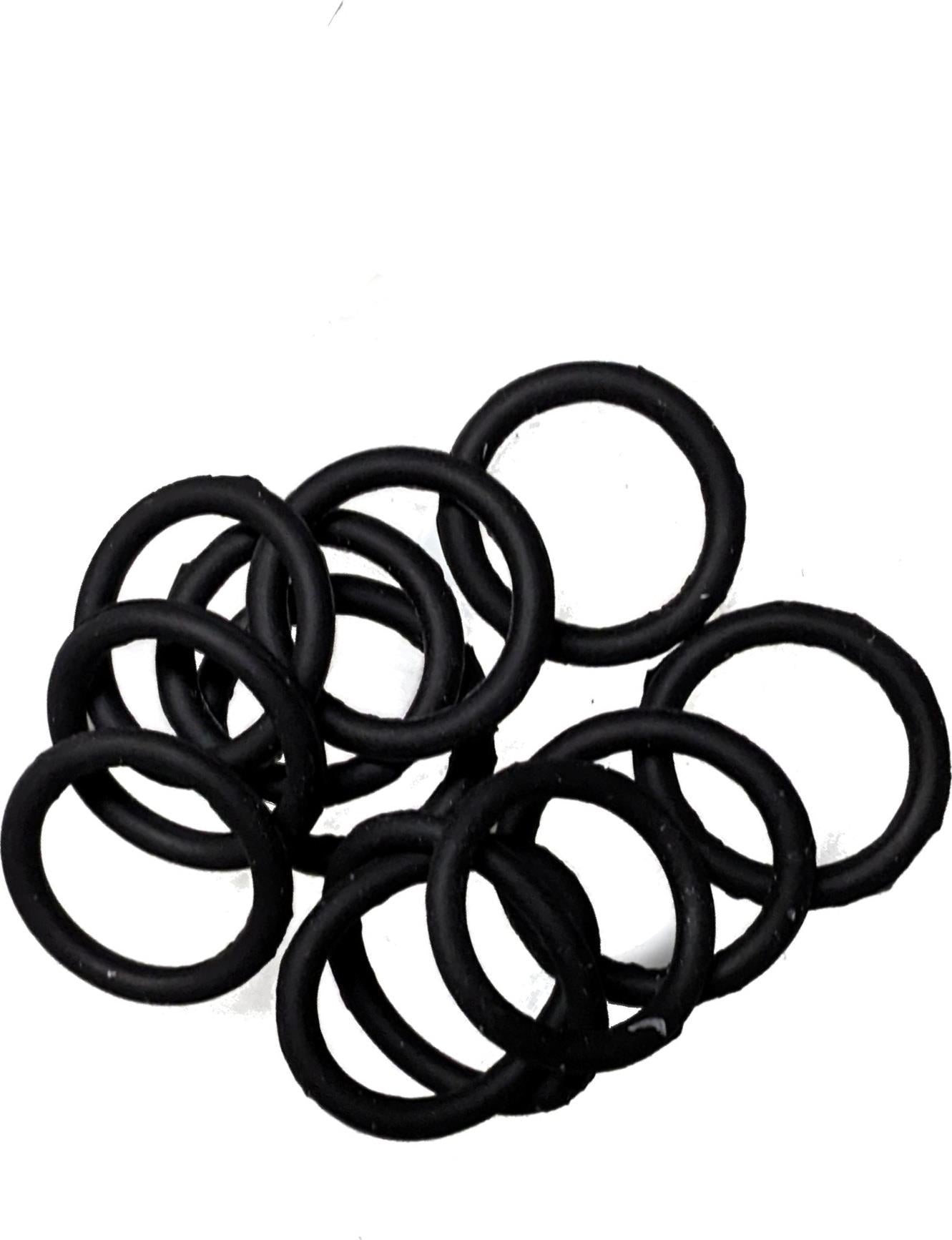 Mini Small Black Silicone Non Slip Endless Snag Free Elastics Hair Bands