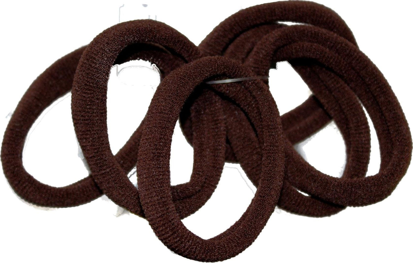 Dark Brown Jersey Endless Snag Free Hair Bobbles Hair Elastics Hair Bands