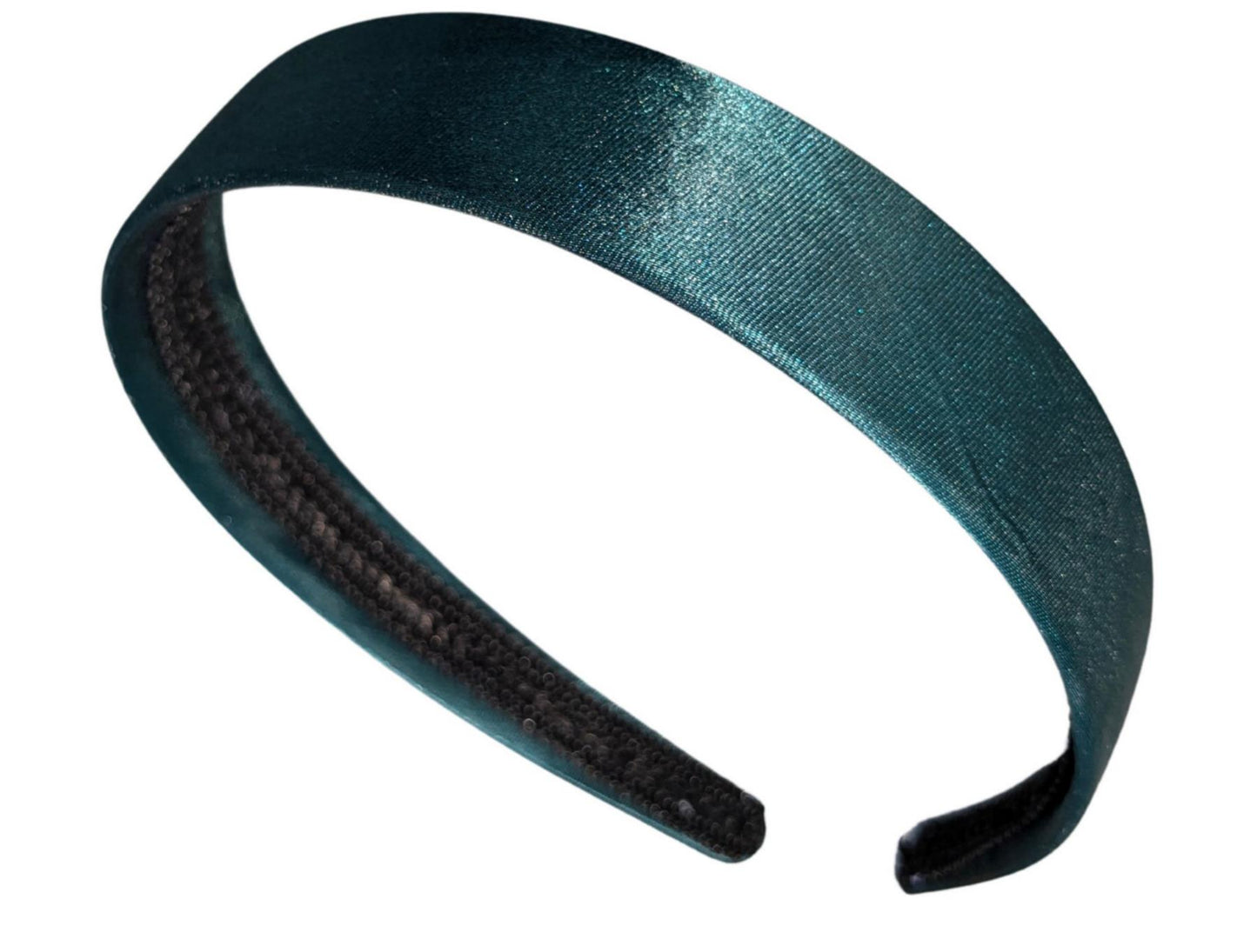 2.5cm (1") Bottle Green Fabric Plastic Alice Hair Band Headband No Teeth