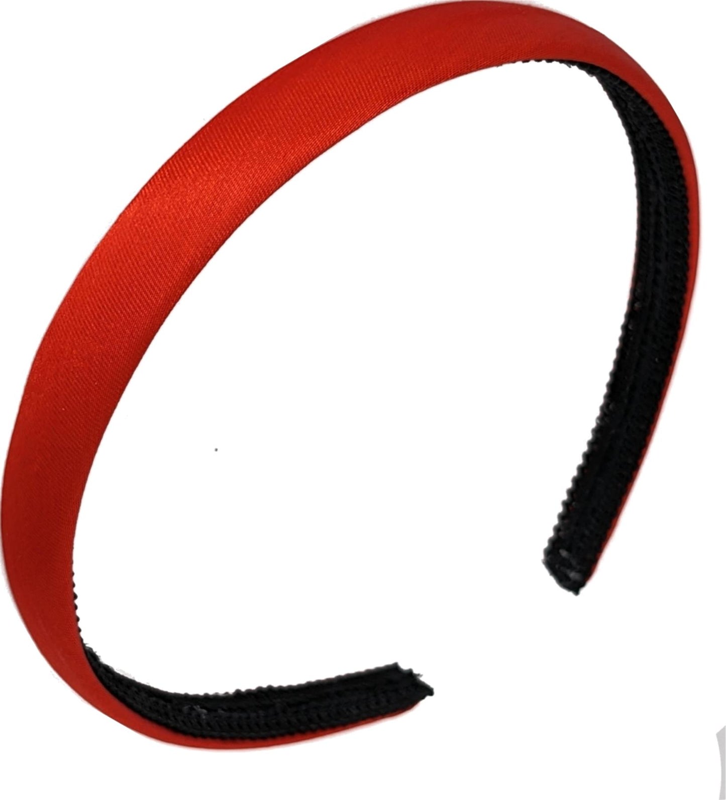 1.5cm Bright Red Fabric Curved Plastic Alice Hair Band Headband No Teeth