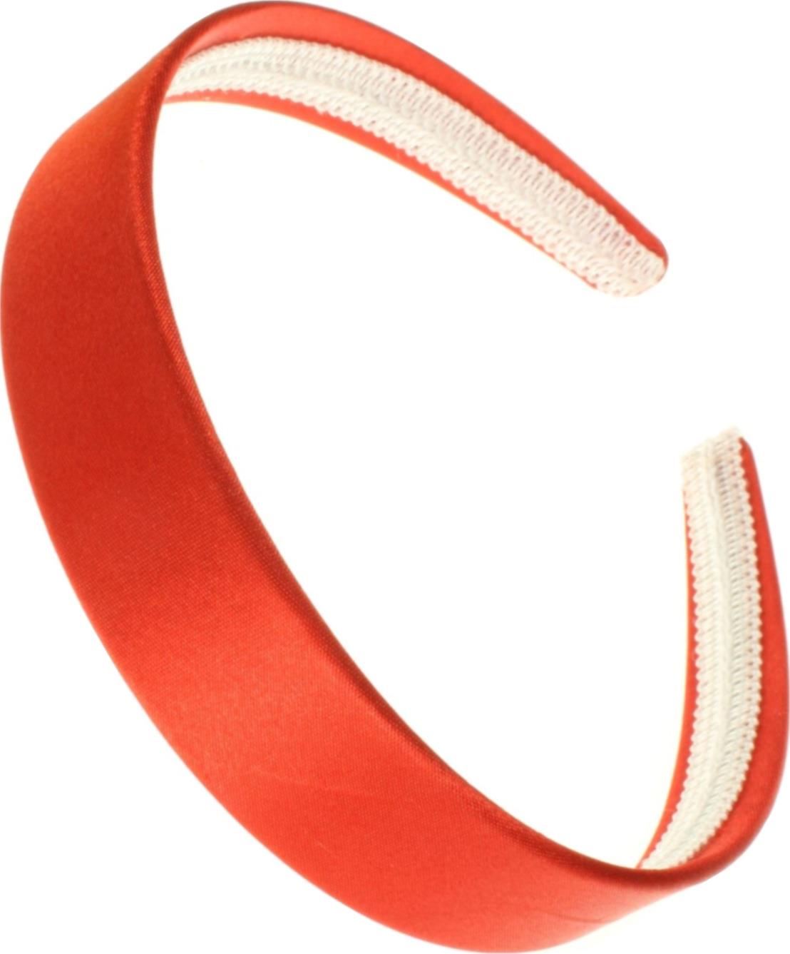 2.5cm (1") Red Satin Covered Plastic Alice Band Hair Band Headband No Teeth