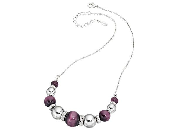 Fiorelli Purple Cat's Eye Necklace Fashion Jewellery Ladies Women