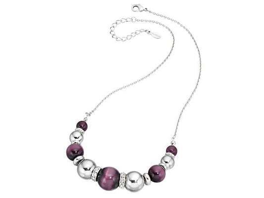 Fiorelli Purple Cat's Eye Necklace Fashion Jewellery Ladies Women