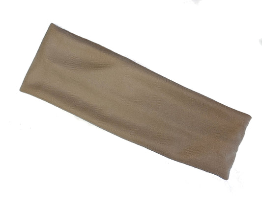 7cm Light Brown Stretch Headband Sports Dance Gym Training Hair Band